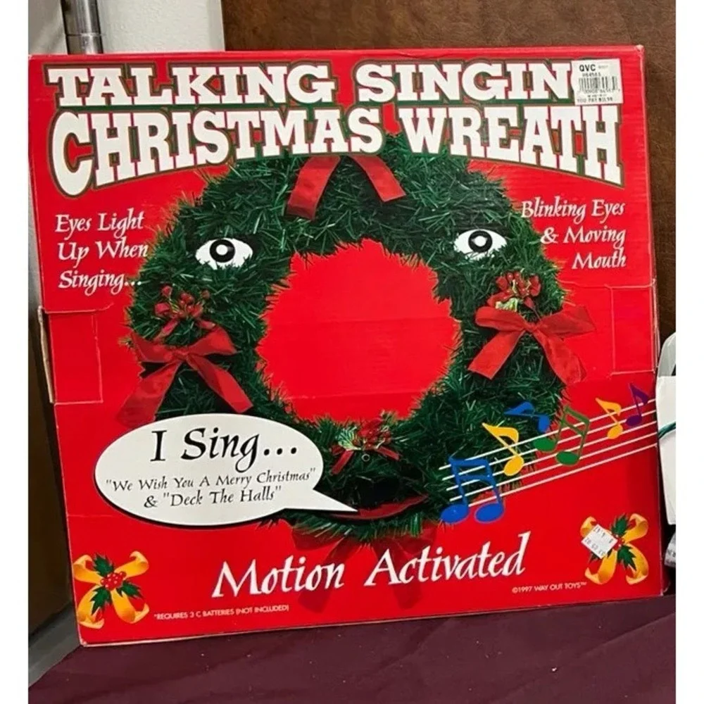 Talking Singing Christmas Wreath